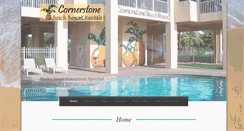 Desktop Screenshot of cornerstonebeachresortrentals.com