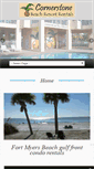 Mobile Screenshot of cornerstonebeachresortrentals.com